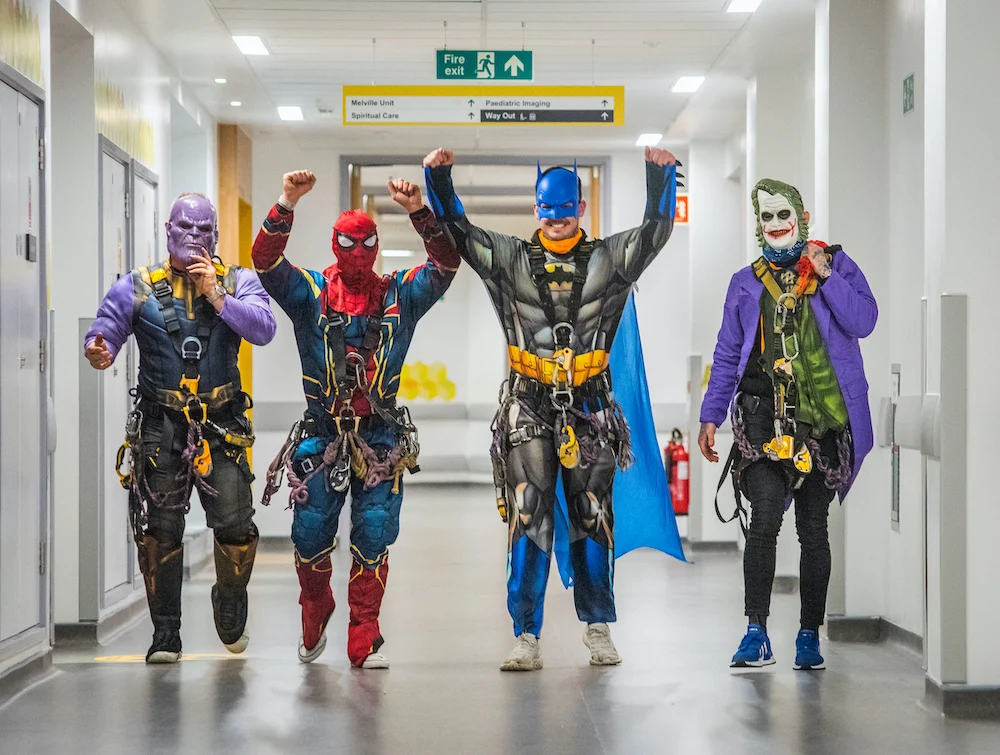 tree surgeons support edinburgh childrens hospital charity.